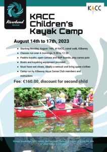 Childrens paddling camp August 14 to 17th, Kilkenny